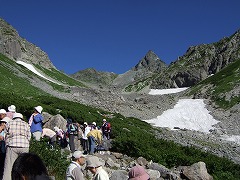 三角形は槍ヶ岳