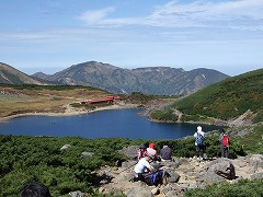 眼下に白馬大池