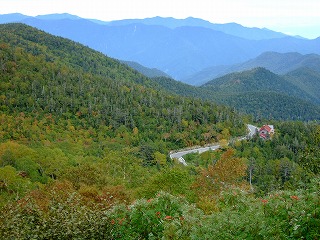 赤い屋根は位ヶ原山荘