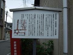 中原摂取院跡の看板
