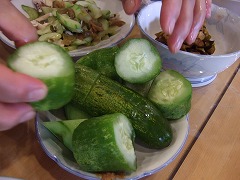 手で割る浅漬け