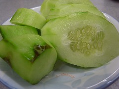 みずみずしい、切り口。 滴りそうです。