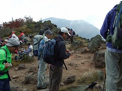蛇骨岳で一休み