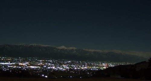 月夜のアルプス