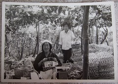 自分達で作ったカゴ