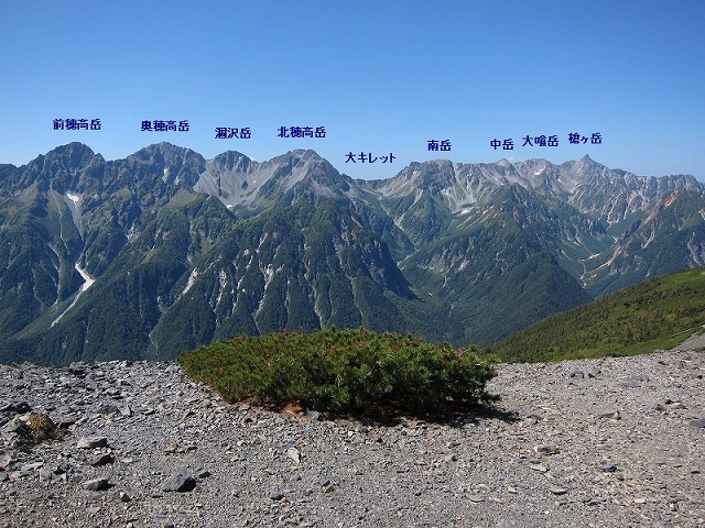 長塀山分岐近くからの眺め